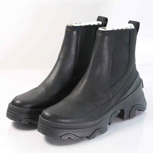 Sorel Black Chunky Heeled Boots